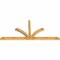 Ekena Millwork Richland Rough Sawn Timber Gable Bracket, Western Red Cedar, 108"W x 49"H x 4"D x 4"F, 11/12 Pitch GBW108X49X0404RIC00RWR - alternate 3
